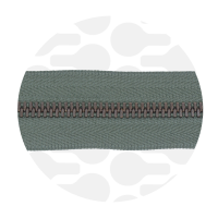 Sage green - #M3 Bronze | Metalen rits