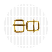 Basic | Wide mouth schuifgesp | 13 mm | Antique Gold