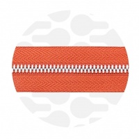 Terracotta - #M3 Silver | Metal Zipper Tape