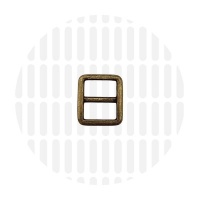 Sleek | schuifgesp | 15 mm | Antique Brass