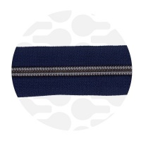 Navy blue - #S5 Gunmetal | Spiraalrits | 10 meter