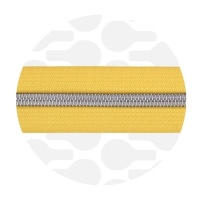 Sunny yellow - #S5 Silver | Spiraalrits | 10 meter