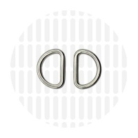Sleek | D-ring | 19 mm | Nickel