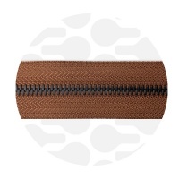 Hazelnut Brown - #M5 Black | Metalen rits