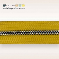 Mustard Yellow - #M5 Gunmetal | Metalen rits