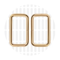 Basic | Rechthoekige ring | 38 mm | Gold