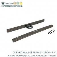 Curved wallet frame | Gun metal