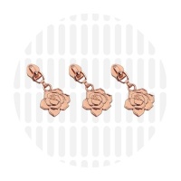 Rose Flower #5S | schuiver spiraalrits | Rose Gold