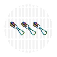 Zipper slider Open Drop #S3 | Iridescent Rainbow