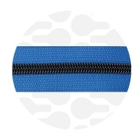 Belize Blue - #S5 Gunmetal | Nylon Coil Zipper Tape | 10 meter