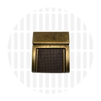 Boekentas slot | Square | Antique Brass