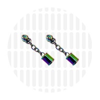 Tassel #5S | schuiver spiraalrits | Iridescent Rainbow