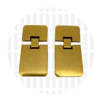 Strap hinge | 25 mm | Antique Gold
