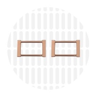 Edge | Rectangular ring | 32 mm | Rose Gold