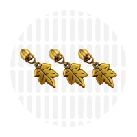 Leaf #5S | schuiver spiraalrits | Antique Gold