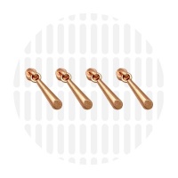 Zipper slider Icicle #S3 | Matt Rose Gold