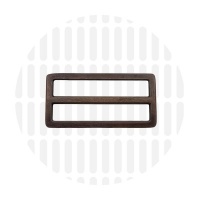 Sleek | schuifgesp | 50 mm | Antique Copper