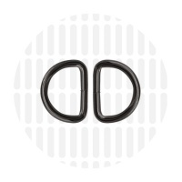 Basic | D-ring | 19 mm | Gun metal