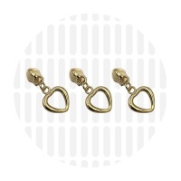 Heart #5S | schuiver spiraalrits | Gold