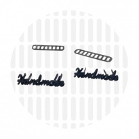 Bag Label | Handmade | Electro Black