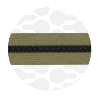 Mossy Green - #S5 Black | Nylon Coil Zipper Tape | 3 meter