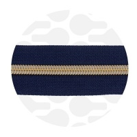 Navy blue - #S5 Gold | Spiraalrits | 10 meter