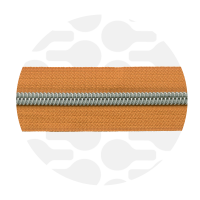 Burnt orange - #S5 Silver | Spiraalrits | 1 meter