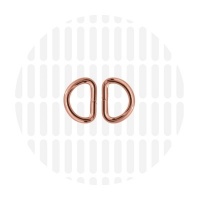 Basic | D-ring | 13 mm | Rose Gold