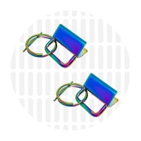 Basic | Keyfob | Iridescent Rainbow