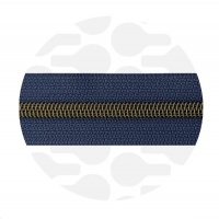 Vintage blue - #S5 Bronze | Nylon Coil Zipper Tape | 1 meter