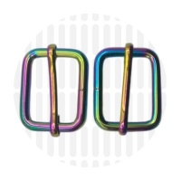 Basic | schuifgesp | 25 mm | Iridescent Rainbow