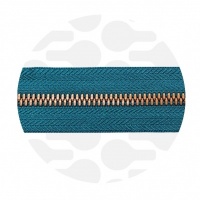 Ocean Blue - #M5 Bronze | Metallreißverschlüsse