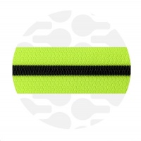 Neon Yellow - #S5 Black | Nylon Coil Zipper Tape | 1 meter