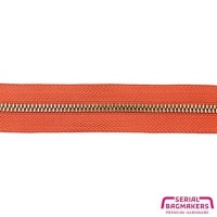 Terracotta - #M5 Gold | Metalen rits