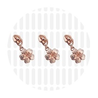 Sakura Flower #5S | schuiver spiraalrits | Rose Gold