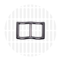 Smart | Wide mouth schuifgesp | 19 mm | Gun metal