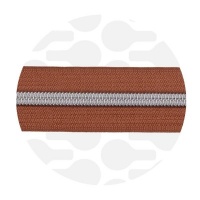 Cognac Brown - #S5 Silver | Spiraalrits | 1 meter
