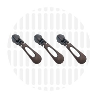 Buttonhole #5S | schuiver spiraalrits | Antique Copper