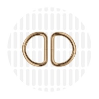 Basic | D-ring | 19 mm | Gold