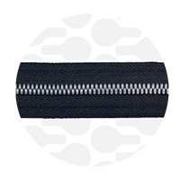 Pure Black - #M5 Gunmetal | Metal Zipper Tape