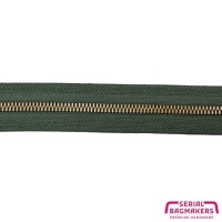 Sage Green - #M5 Bronze | Metalen rits