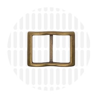 Smart | Wide mouth schuifgesp | 25 mm | Antique Brass