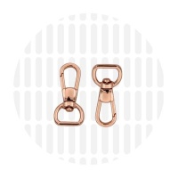 Elegant | Karabiner | 13 mm | Rose Gold