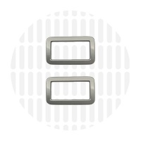 Sleek | Rechthoekige ring | 25 mm | Matt Nickel