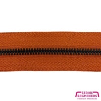 Terracotta - #M3 Black | Ruban zip métallique