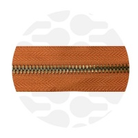 Smokey Orange - #M5 Bronze | Metalen rits