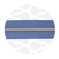 Cloudy Blue - #S5 Silver | Zip Nylon | 1 mètre