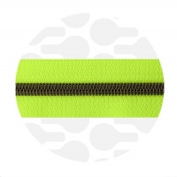 Neon Yellow - #S5 Bronze | Nylon Coil Zipper Tape | 1 meter