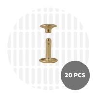 Holnieten dubbele kop goud 9x12 (20 sets)