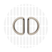 Sleek | D-ring | 25 mm | Nickel